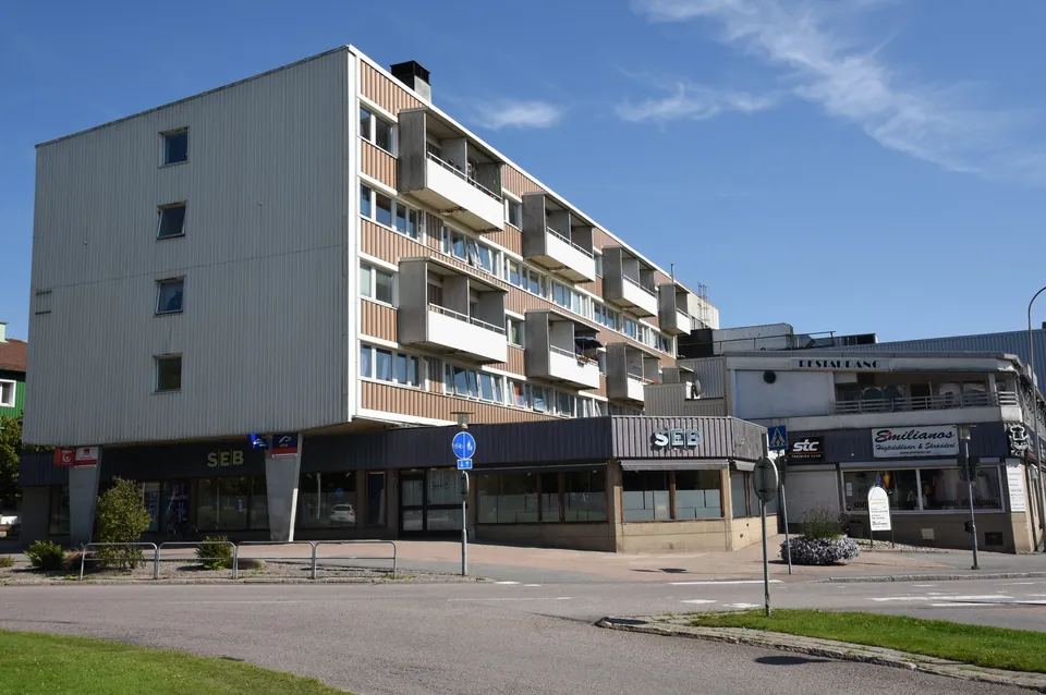 Flerbostadshus vid Strandgatan på Västra Tullen i Kungälv